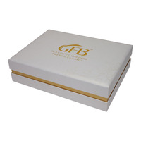 Emballage de vêtements en papier kraft rigide écologique, boîte pour t-shirt, logo personnalisé, feuille d'or, biodégradable, recyclable