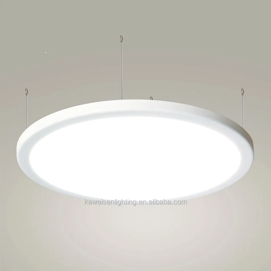 Modern Style Dining Room 36W Round Chandelier Led Hanging Light Surface Mounted Remote Control Led Bedroom Slim Flat Panel Light