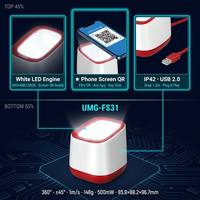 Escáner de Códigos de Barras 1D/2D Omnidireccional de Escritorio FS31 con Decodificación Rápida ±45 °   Lector de Códigos QR USB para Pantalla, para Pagos Electrónicos en Tiendas de Conveniencia, Punto de Venta