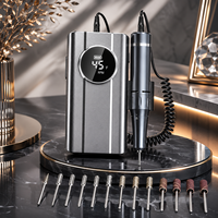 Vantrend Beauty 45000RPM Torno De Uas, perceuse à ongles sans fil avec écran LED, faible bruit, pour salon et usage domestique