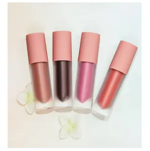 HA032 – Gloss liquide à lèvres chaud, 44 couleurs, tasse antiadhésive, maquillage cosmétique mat, ensemble de rouges à lèvres bio longue durée
