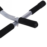Barre de traction pour cadre de porte de fitness en salle Barre horizontale réglable d'entraînement avec logo personnalisé Barre de traction portable