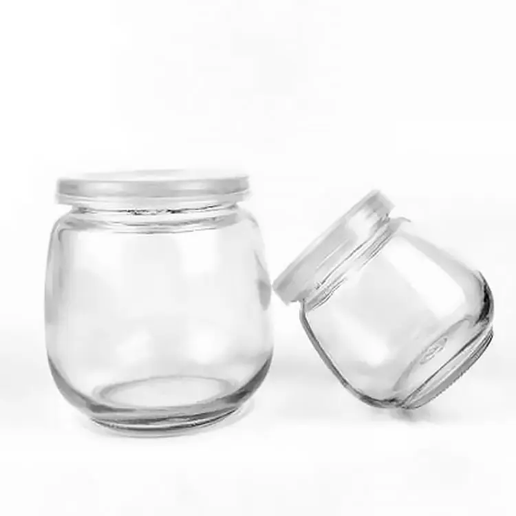 100ml 200ml 300ml Empty Clear Pudding Jars Yogurt Jars with Cork Lids glass jar for jam Honey Mousse Wedding Favors