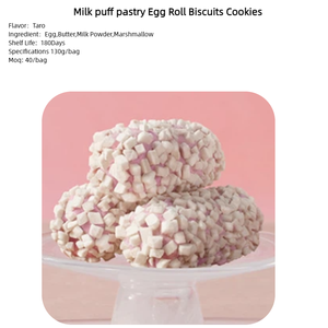 Galletas Crujientes con Sabor a <span class=keywords><strong>Taro</strong></span>, Rollo de Huevo, Galletas, Materias Primas de Alta Calidad, Snacks Tradicionales Chinos al por Mayor - Product Image 5