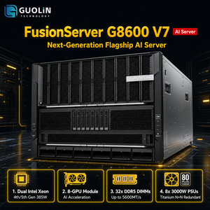 <span class=keywords><strong>Precio</strong></span> de Fábrica FusionServer G8600 V7 8U 8GPU NVMe SSD Servidor de Doble Socket Intel para Entrenamiento e Inferencia de IA - Product Image 1