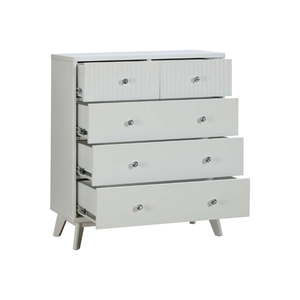 Collection EVEREST Meubles de maison Design minimaliste et moderne Commode à 5 tiroirs Prix d'usine Bois massif Meuble de salon - Product Image 1