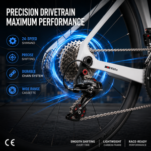 Eje Pasante para Disco de Freno - 24 Velocidades Aero Racing para Ciclismo Competitivo y Entrenamiento de Triatlón R12pro (SP) 26yrd-RS-24S, Hy - Product Image 5