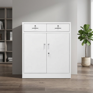 Modern Open-Shelf Iron <b>File</b> <b>Cabinet</b> Adjustable Key Lock Frequent-Access <b>Files</b> Office School Commercial Use - Product Image 4