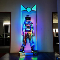 Bar Gogo Sexy humide interactif scène lumières discothèque pôle danse roue de prière pratique spirituelle Cage lampe noeud papillon