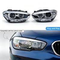Pour BMW Série 1 F20 15-18, Ensemble de phares LED, mise à niveau halogène vers LED, feux de jour à LED, clignotants, projecteur de phare