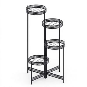 Soporte de Metal de Lujo para Macetas Navideñas con Detalles de Cristal Tallado en Diamante, Acabado Esmaltado, Ecológico, Moderno, para Uso Doméstico, Recientemente en Tendencia - Product Image 1