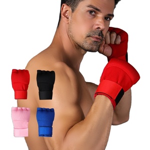 Gants <span class=keywords><strong>de</strong></span> boxe demi-doigts pour adultes, avec bandages enveloppants, gants <span class=keywords><strong>de</strong></span> sparring professionnels pour le travail sur sac et les sports - Product Image 1