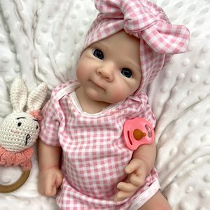 Adorable Muñeca Bebé <span class=keywords><strong>Reborn</strong></span> de <span class=keywords><strong>Silicona</strong></span> Betty con Boca Abrible, Cuerpo Completo Pintado, <span class=keywords><strong>Silicona</strong></span> Suave y Sólida, Regalo de Navidad para la Familia - Product Image 1