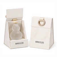 Caja de Embalaje de Perfume de Cartón Rígido con Logotipo Impreso Personalizado al por Mayor, Caja de Regalo de Lujo para Botella de Colonia de Vidrio Vacía de 50 ml