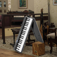 Piano à clavier électronique pliant électrique Bora 88 touches 128 tons à vendre Instrument de musique Orgue Piano