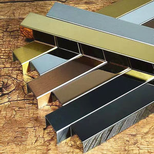 إطار سقف منحني من الفولاذ المقاوم للصدأ، قنوات على شكل حرف U، زخارف للبلاط، قطاعات معدنية، إكسسوارات السقف - Product Image 1