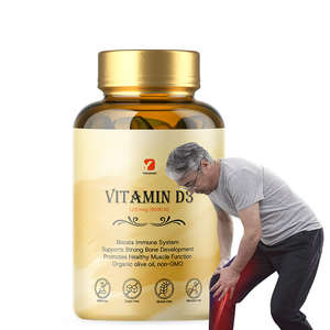 USP <span class=keywords><strong>Grade</strong></span> 5000 IU minyak zaitun organik ditingkatkan Vitamin D3 90 kapsul mendukung sistem imun otot tulang dewasa wanita hamil - Product Image 1
