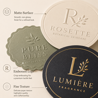 Rouleau d'autocollants adhésifs en papier texturé écologique et recyclable avec logo de marque personnalisé, forte adhérence, pour cadeaux et artisanat