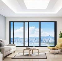 Ventanas Corredizas Insonorizadas de Aluminio de 2 Vías, Fáciles de Limpiar y de Bajo Mantenimiento, con Pantalla Plegable, Diseño Moderno, Energy Star, 5 Años de Garantía, para Cocina