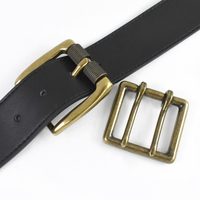 Deepeel XP236 40mm bricolage Vintage Bronze laiton boucles de ceinture de haute qualité remplaçable pour ceinture en cuir vêtement accessoire boucle ardillon