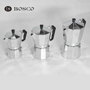 Bình pha cà phê Moka bằng kim loại cổ điển, hai van, mini, dùng trên bếp, có nắp, kiểu Pour Over - Product Image 3