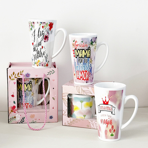 Tasse en céramique pour la Fête des Mères avec boîte cadeau, impression 'Gracias Mama Por Tu Infinito Amor' en espagnol, tasse à café, vente en gros, unité de base - Product Image 2