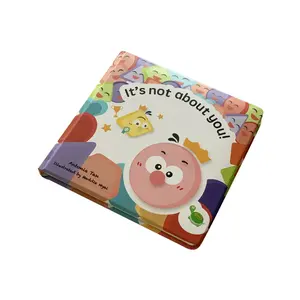 High quality square sponge cover cardboard book printing custom books baby board book