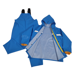 Ensemble <span class=keywords><strong>de</strong></span> <span class=keywords><strong>pluie</strong></span> robuste en PVC épais pour le travail extérieur, imperméable, avec veste et pantalon à bretelles, équipement <span class=keywords><strong>de</strong></span> <span class=keywords><strong>pluie</strong></span> durable pour la pêche - Product Image 6