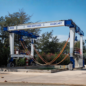 เครนยกเรือแบบโครงเหล็กสำหรับอู่ต่อเรือ รับน้ำหนัก 200 ตัน เหมาะสำหรับการขนส่งเรือในอู่ต่อเรือ - Product Image 2