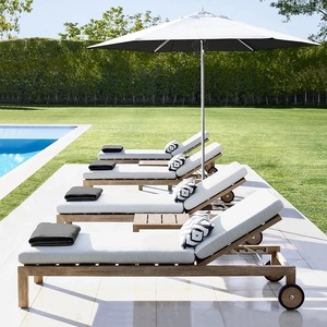 Tumbona Moderna de Aluminio para Exteriores con Cojín Ecológico Resistente a los Rayos UV para Hotel y Piscina - Product Image 2