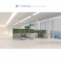 Ensemble de mobilier de bureau modulaire moderne, cadre de bureau, postes de travail, bureau pour 2 personnes, cloison