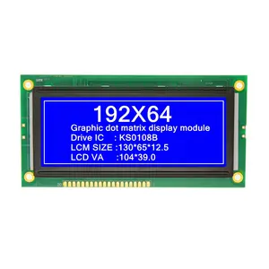 192x64 192*64 19264 KS0108B modulo schermo display lcd grafico transflettivo