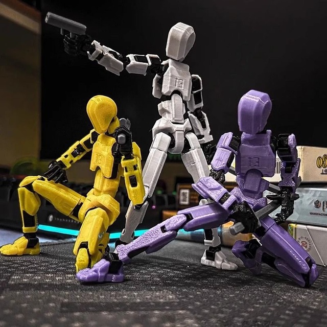 Wholesale Multi-Articular Action Figure 3D Figure Printed Joint Movable Creative Decompression Doll Robot Toys