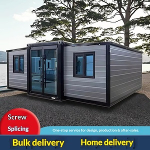 Conteneur mobile pliable à double aile pour salle de réunion, maison intégrée trois-en-un pour hébergement et logement extensible - Product Image 1