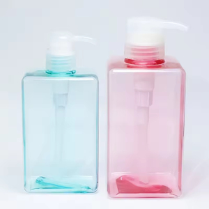 Botella Dispensadora de PETG Cuadrada Rosa de 100/150/250/280/450 ml con Bomba para Champú, Loción, Gel de Ducha - Product Image 6