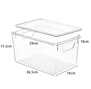 <span class=keywords><strong>Caja</strong></span> de Almacenamiento Rectangular de Plástico para Escritorio, Joyería, Cosméticos, Mascarillas, Cuidado de la Piel, Condimentos de Cocina, <span class=keywords><strong>Caja</strong></span> de Almacenamiento de Gran Capacidad de 18L - Product Image 1