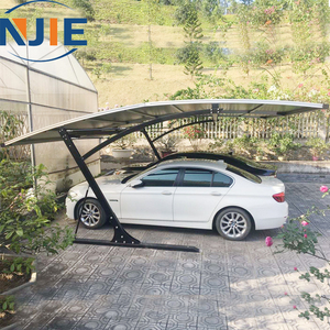 Giao Hàng Nhanh Chóng Cao Tuyết Tải Khung Nhôm Duy Nhất Xách Tay Carport Cho <span class=keywords><strong>2</strong></span> Xe Ô Tô Thiết Kế Đơn Giản Xe Nhà Để Xe - Product Image 4