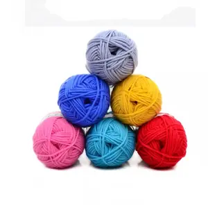 manufacture 50g tufting yarn customized color for embroidery weaving Ring Soft baby milk cotton hand knitting yarn