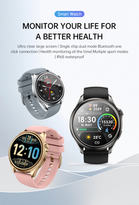 Смарт-часы S59 1.39 дюйма, круглые, для активного отдыха, с поддержкой Bluetooth-звонков, мониторингом сердечного ритма и артериального давления, розовые - Product Image 4