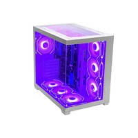Boîtier PC Gamer M-ATX de bureau Pcooling, nouvelle mode, vente chaude, avec ventilateur de refroidissement RVB