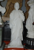 Sculpture à la main grande église religieuse célèbre Sculpture pierre naturelle sculpture grandeur nature marbre blanc Christ Jésus Statue