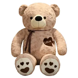 190cm gigante doble corazón Rosa peluche oso muñeca grande niña cumpleaños regalo abrazo oso muñeca Día de San Valentín