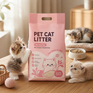 Customized Kitty <b>Litter</b> Packaging Bag Silica Gel <b>Cat</b> <b>Litter</b> Plastic Bag Square Bottom Bag - Product Image 1
