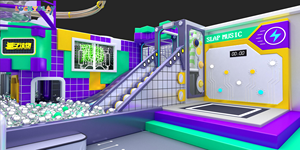 ศูนย์เครื่องเล่นในร่มขนาดเล็กพร้อมชุดอุปกรณ์สนามเด็กเล่นในร่มสำหรับเด็กเล่นในหลุมบอล - Product Image 5