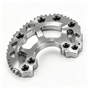 Support de pignon arrière et plaque adaptatrice en aluminium CNC 7075 personnalisés pour moto tout-terrain/scooter (OEM) - Product Image 1