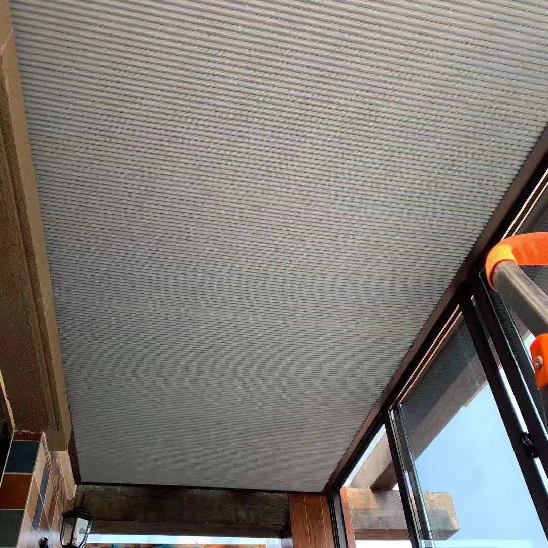 Sun room sunshade ceiling skylight curtains can be customized polyester indoor honeycomb blinds