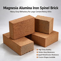 Bata Refraktori Magnesia Alumina Iron Spinel, Fasa Kristal Utama Periklase, Alumina Spinel & Oksida Besi