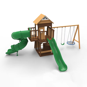 Grande Tour en Bois pour Parc d'Attractions, Manèges pour Enfants, Toboggan Extérieur, Aire de <span class=keywords><strong>Jeux</strong></span>, Équipement de <span class=keywords><strong>Jeux</strong></span> Starsky SK07 pour Centre Commercial - Product Image 3