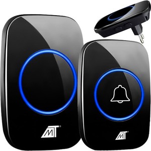 Timbre Inalámbrico con 5 Niveles de Volumen, Dispositivo Inteligente para el Hogar, Color Negro - Product Image 1