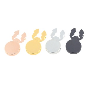 Copri Bottoni in Metallo <span class=keywords><strong>Gemelli</strong></span> per Camicia <span class=keywords><strong>Gioielli</strong></span> Lisci con Incisione Laser Logo Stampa Materiale Vuoto Fibbia Decorativa - Product Image 4